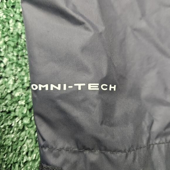 Columbia Jacket Women Small Black Hooded Windbreaker Rain Coat Omni Tech - Picture 3 of 10
